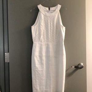Elegant white Calvin Klein cocktail dress size 10